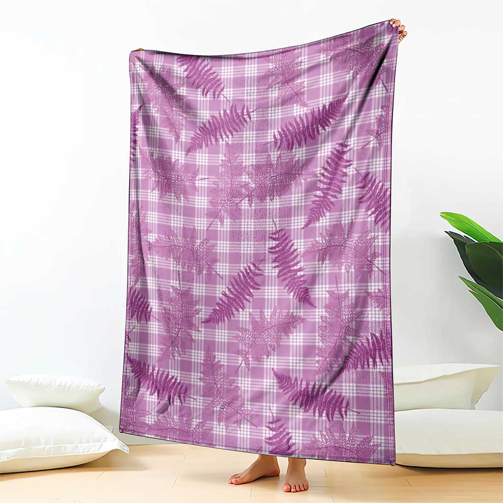 Pink Palaka Hawaii Palapalai Blanket Hawaiian Fern - Polynesian Pride