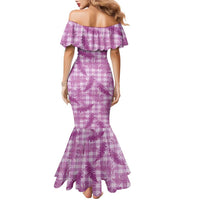 Pink Palaka Hawaii Palapalai Family Matching Mermaid Dress and Hawaiian Shirt Hawaiian Fern LT14 - Polynesian Pride