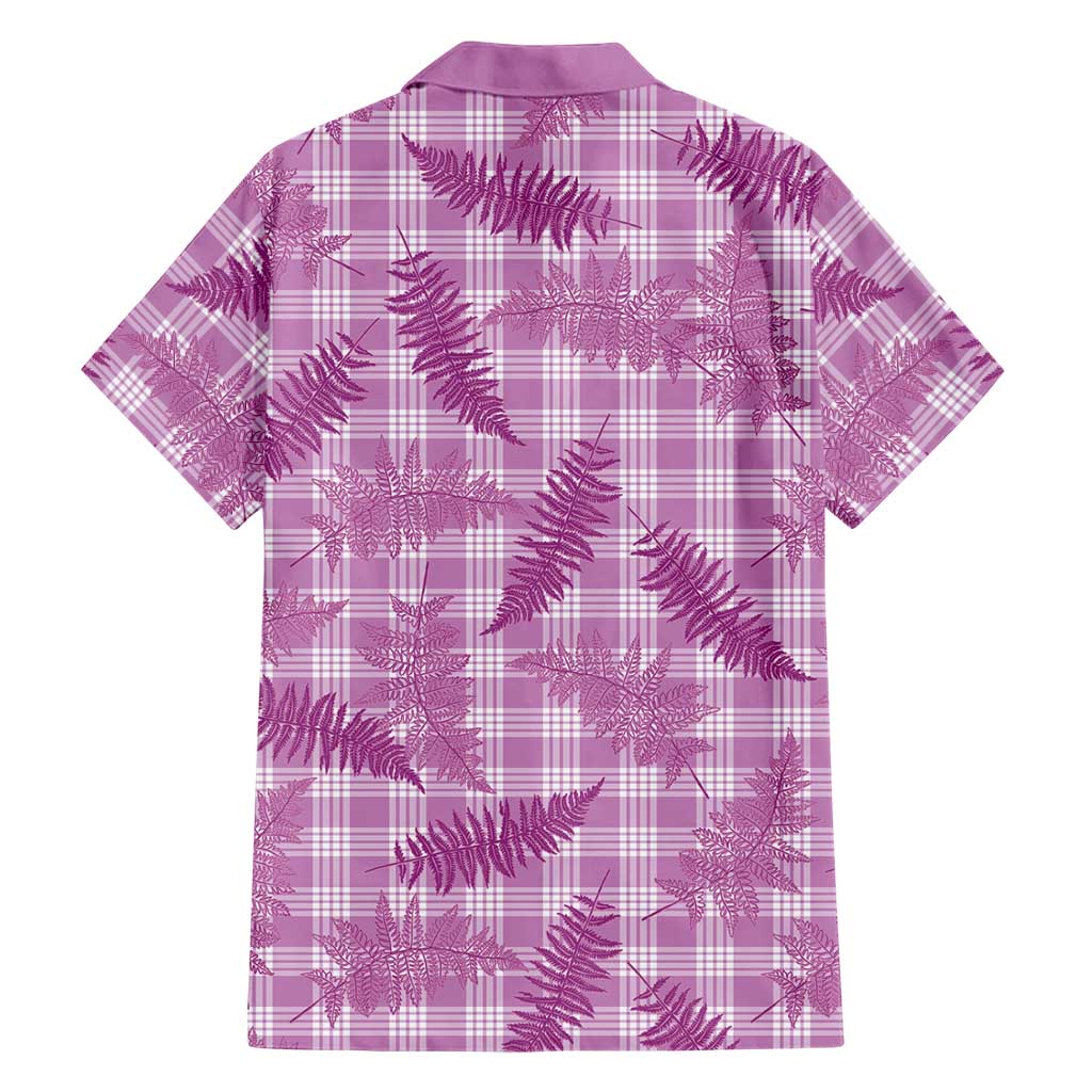 Pink Palaka Hawaii Palapalai Family Matching Summer Maxi Dress and Hawaiian Shirt Hawaiian Fern LT14 - Polynesian Pride