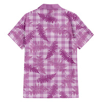 Pink Palaka Hawaii Palapalai Family Matching Summer Maxi Dress and Hawaiian Shirt Hawaiian Fern LT14 - Polynesian Pride