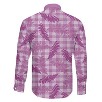 Pink Palaka Hawaii Palapalai Family Matching Tank Maxi Dress and Hawaiian Shirt Hawaiian Fern LT14 - Polynesian Pride