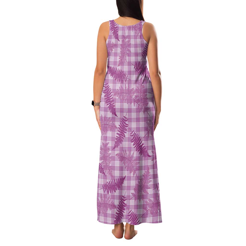 Pink Palaka Hawaii Palapalai Family Matching Tank Maxi Dress and Hawaiian Shirt Hawaiian Fern LT14 - Polynesian Pride