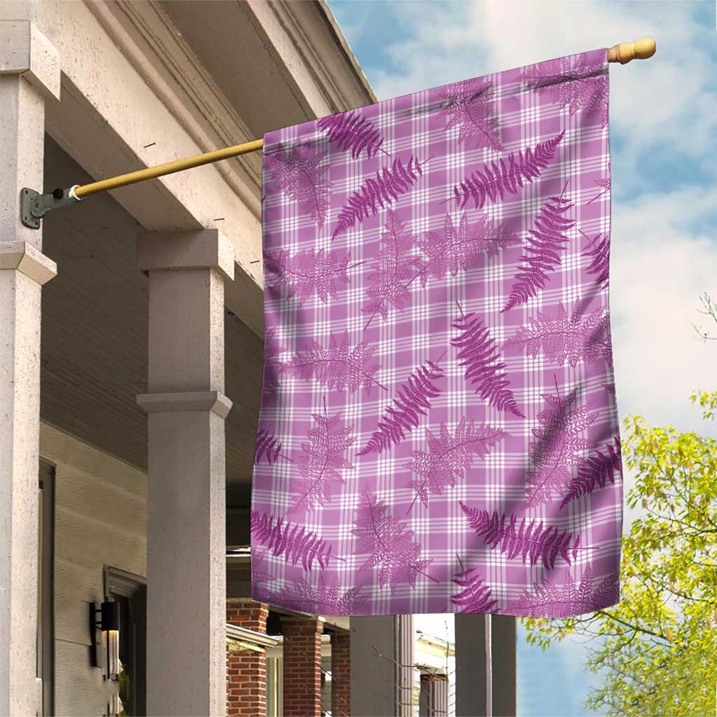Pink Palaka Hawaii Palapalai Garden Flag Hawaiian Fern - Polynesian Pride
