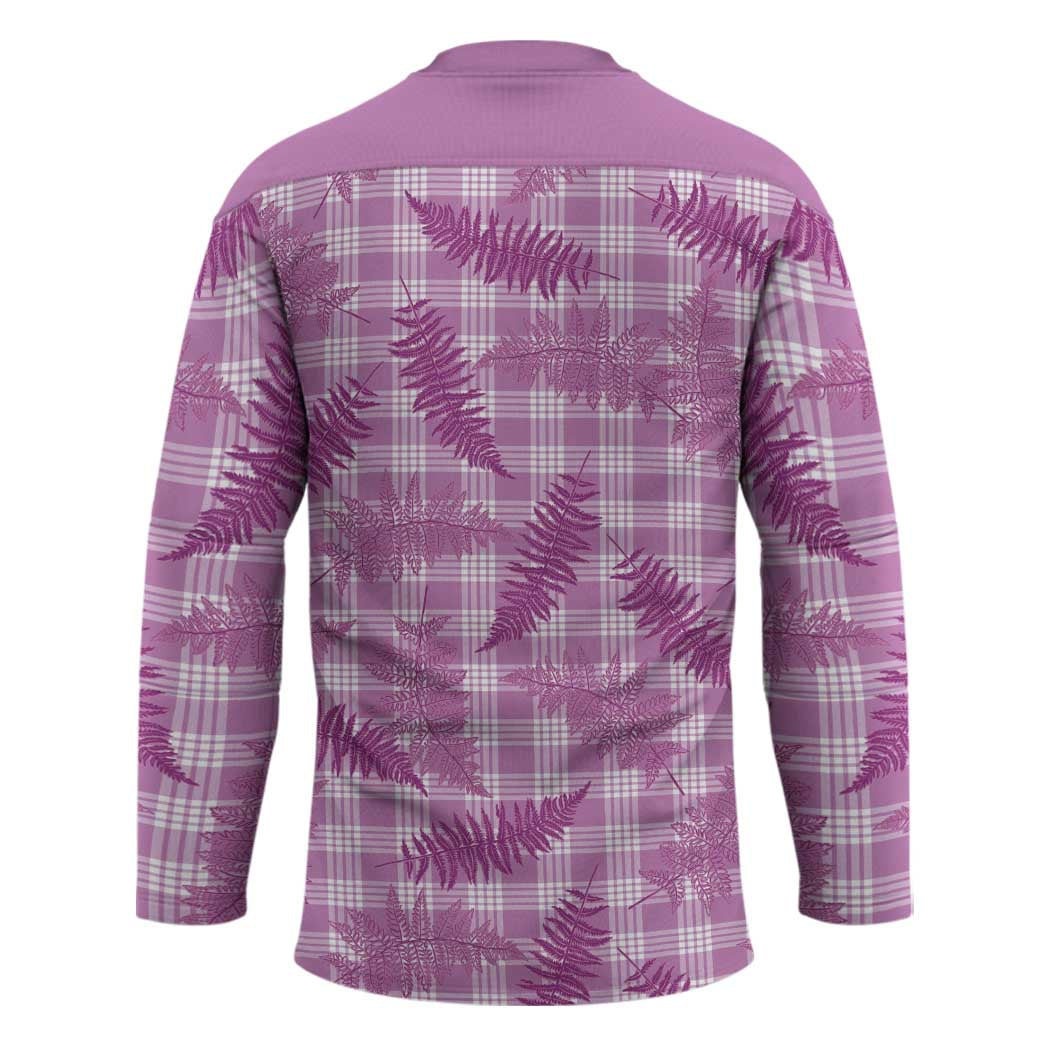Pink Palaka Hawaii Palapalai Hockey Jersey Hawaiian Fern - Polynesian Pride