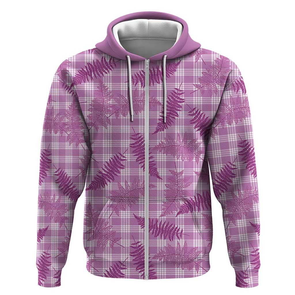Pink Palaka Hawaii Palapalai Hoodie Hawaiian Fern - Polynesian Pride