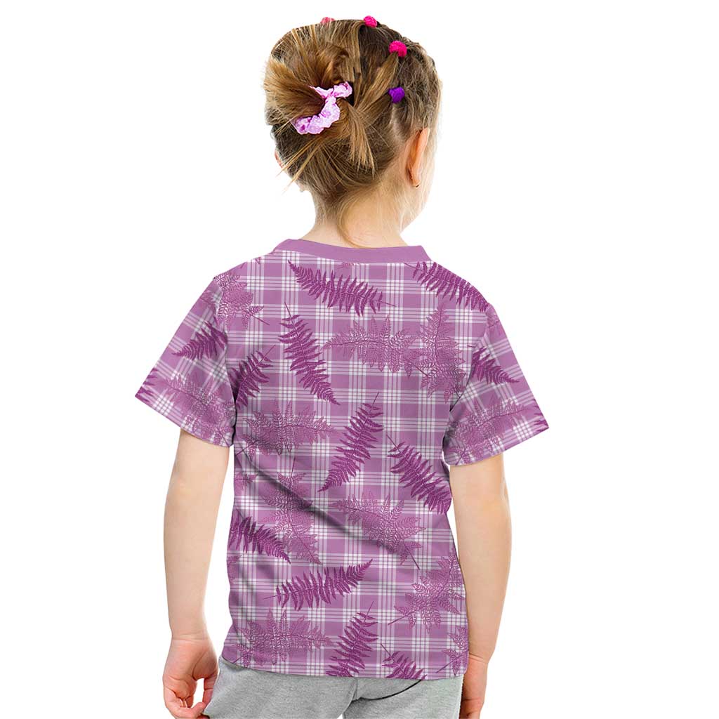 Pink Palaka Hawaii Palapalai Kid T Shirt Hawaiian Fern LT14 - Polynesian Pride
