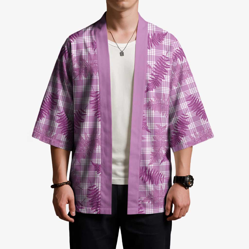 Pink Palaka Hawaii Palapalai Kimono Hawaiian Fern - Polynesian Pride