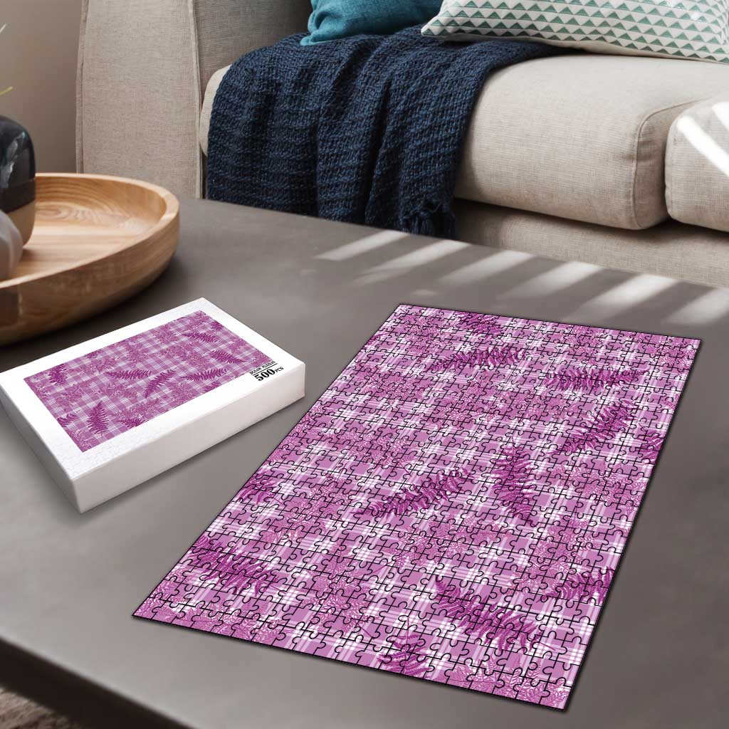 Pink Palaka Hawaii Palapalai Puzzle Hawaiian Fern - Polynesian Pride