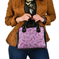 Pink Palaka Hawaii Palapalai Shoulder Handbag Hawaiian Fern LT14 - Polynesian Pride