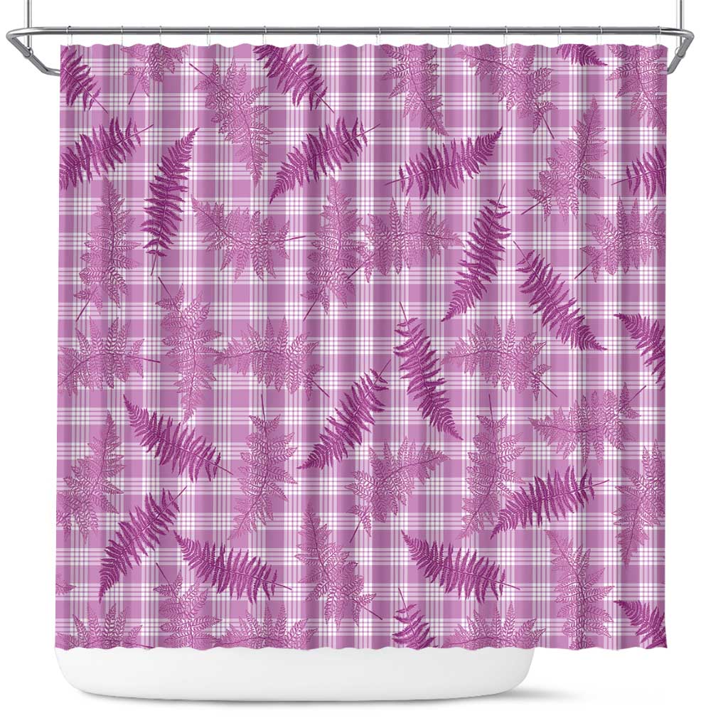 Pink Palaka Hawaii Palapalai Shower Curtain Hawaiian Fern LT14 Pink - Polynesian Pride