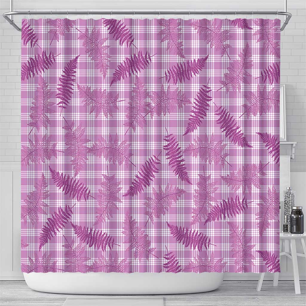 Pink Palaka Hawaii Palapalai Shower Curtain Hawaiian Fern LT14 - Polynesian Pride