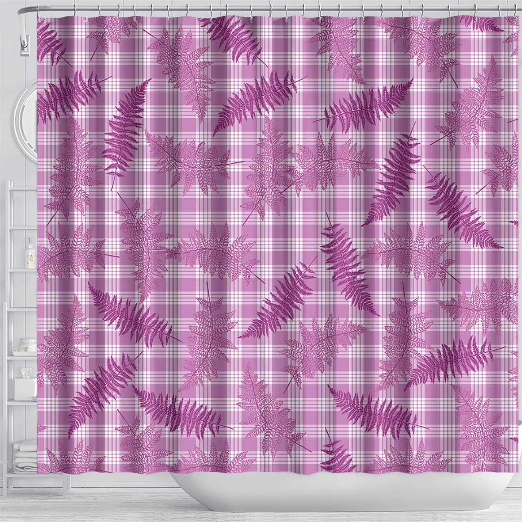 Pink Palaka Hawaii Palapalai Shower Curtain Hawaiian Fern LT14 - Polynesian Pride