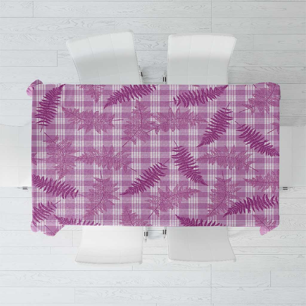 Pink Palaka Hawaii Palapalai Tablecloth Hawaiian Fern - Polynesian Pride