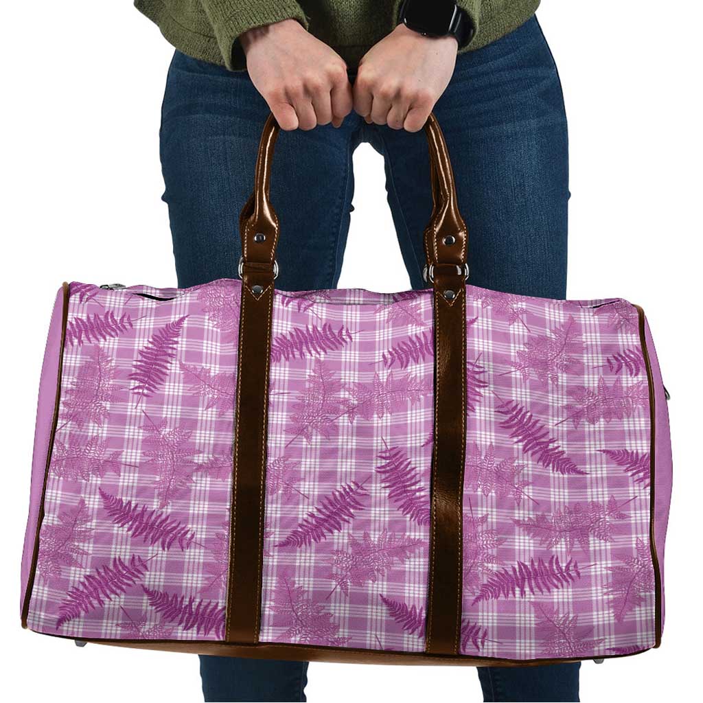 Pink Palaka Hawaii Palapalai Travel Bag Hawaiian Fern - Polynesian Pride