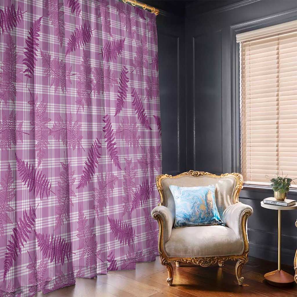 Pink Palaka Hawaii Palapalai Window Curtain Hawaiian Fern - Polynesian Pride