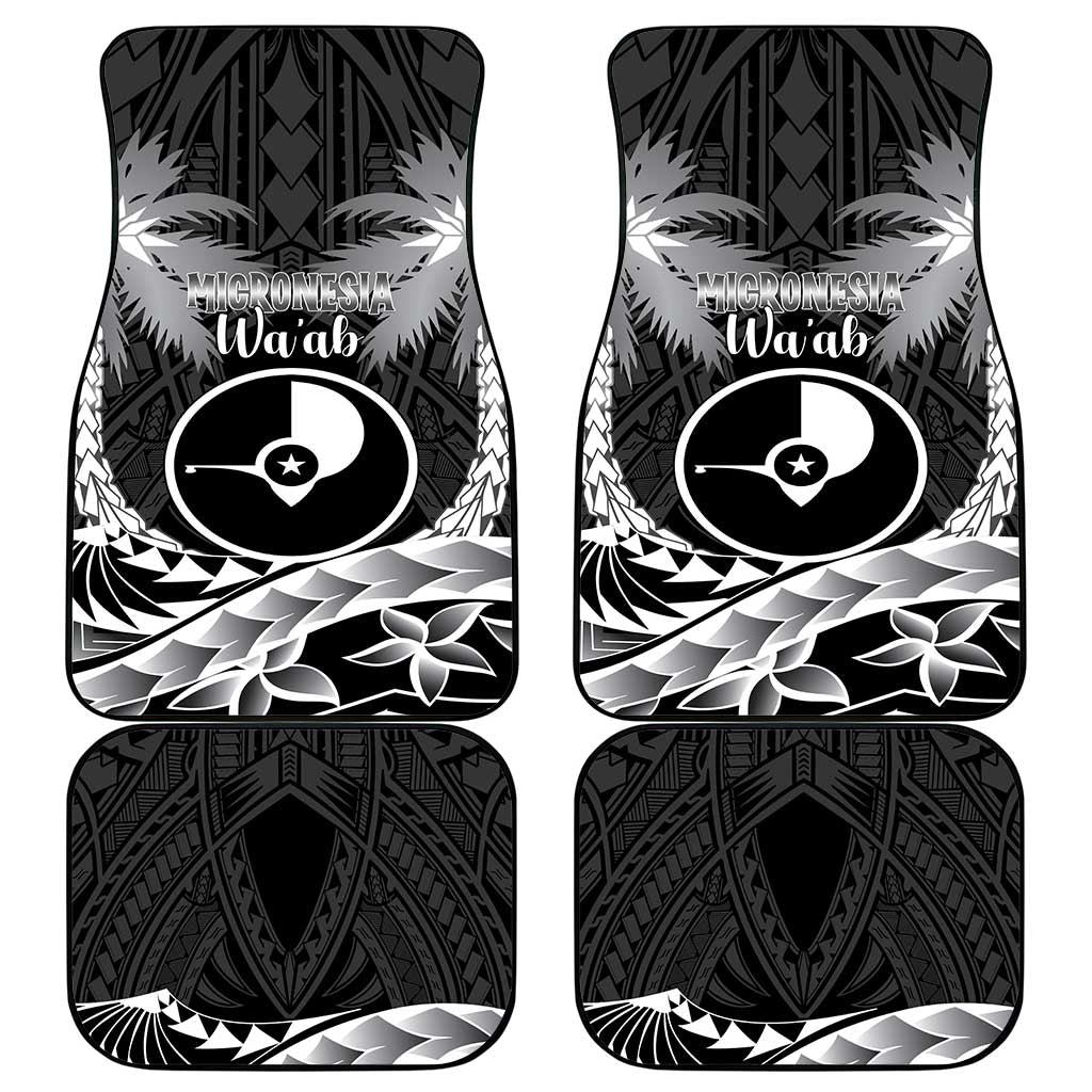 FSM Yap Day Car Mats 2025 Wa'ab Micronesia Black Color LT14 - Polynesian Pride