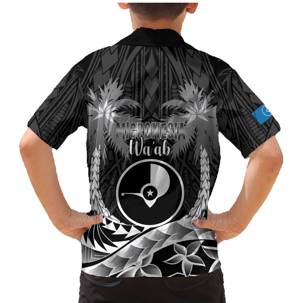 FSM Yap Day Family Matching Mermaid Dress and Hawaiian Shirt 2025 Wa'ab Micronesia Black Color LT14 - Polynesian Pride