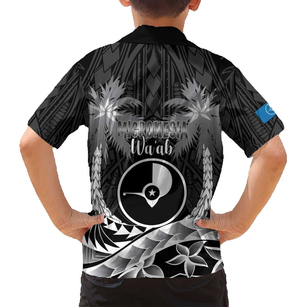 FSM Yap Day Family Matching Summer Maxi Dress and Hawaiian Shirt 2025 Wa'ab Micronesia Black Color LT14 - Polynesian Pride