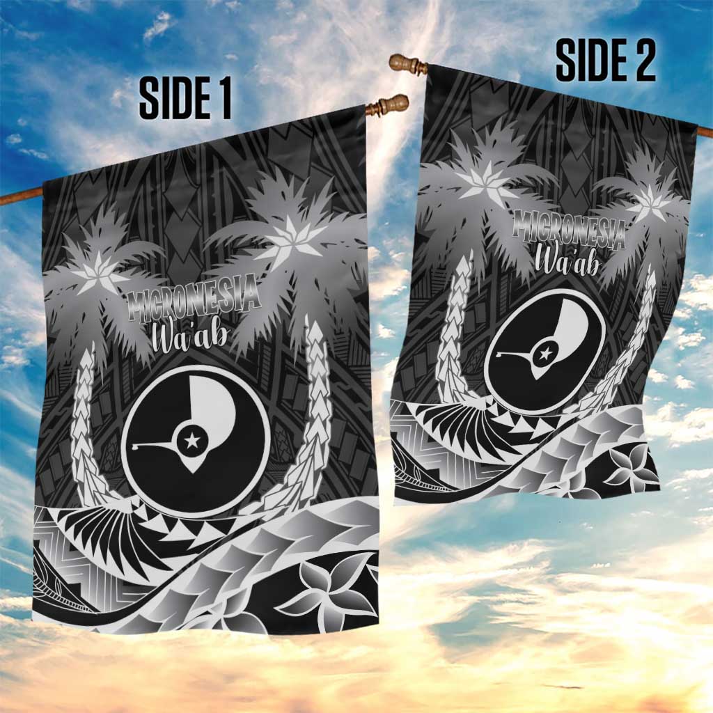 FSM Yap Day Garden Flag 2025 Wa'ab Micronesia Black Color LT14 - Polynesian Pride