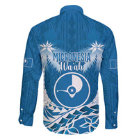 FSM Yap Day Family Matching Short Sleeve Bodycon Dress and Hawaiian Shirt 2025 Wa'ab Micronesia Flag Color LT14 - Polynesian Pride