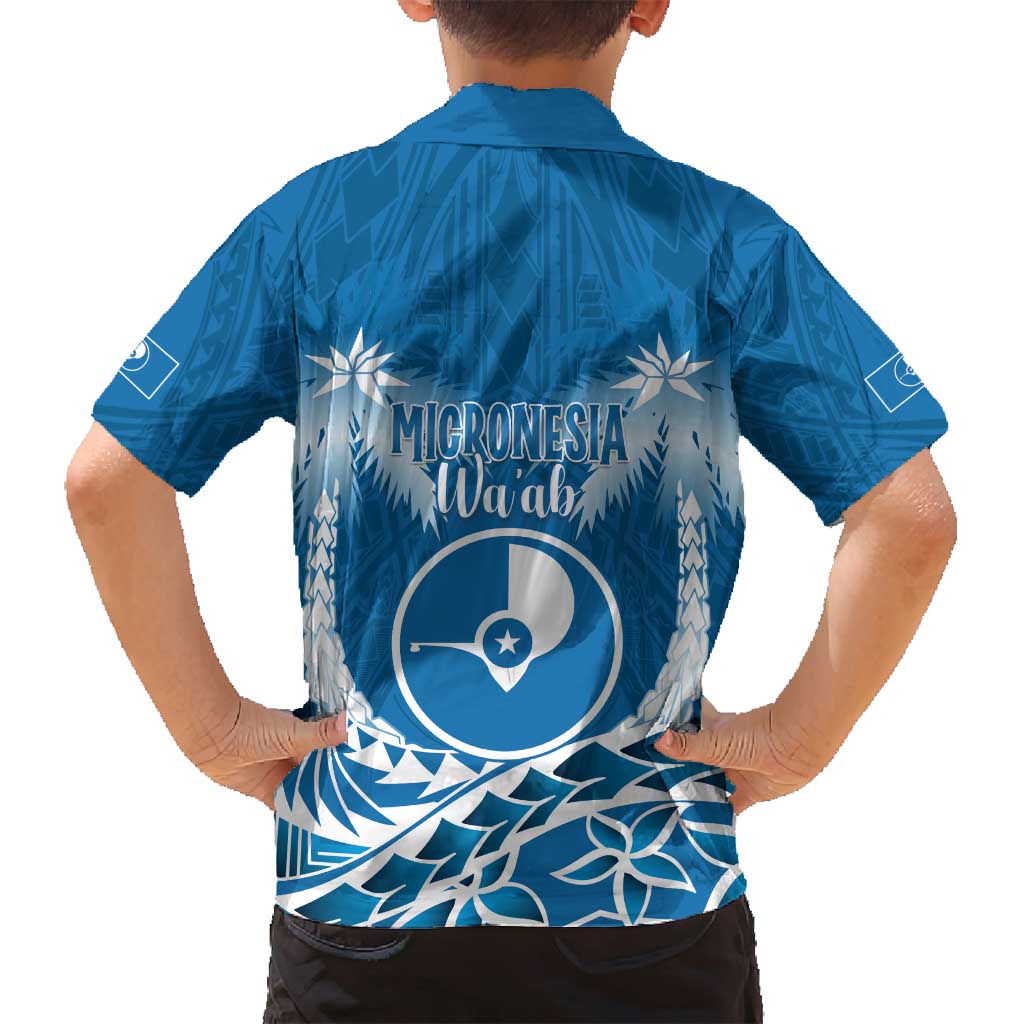 FSM Yap Day Family Matching Summer Maxi Dress and Hawaiian Shirt 2025 Wa'ab Micronesia Flag Color LT14 - Polynesian Pride