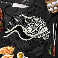 Aloha Hawaii Kalo Pikake Lei Apron Chest Tattoo Black Hawaiian Pattern