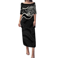Aloha Hawaii Kalo Pikake Lei Puletasi Chest Tattoo Black Hawaiian Pattern