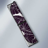 Aloha Hawaii Kalo Pikake Lei Auto Sun Shade Chest Tattoo Purple Hawaiian Pattern