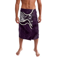 Aloha Hawaii Kalo Pikake Lei Lavalava Chest Tattoo Purple Hawaiian Pattern