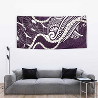 Aloha Hawaii Kalo Pikake Lei Tapestry Chest Tattoo Purple Hawaiian Pattern LT14 - Polynesian Pride
