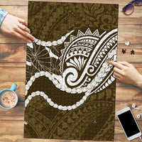 Aloha Hawaii Kalo Pikake Lei Puzzle Chest Tattoo Gold Hawaiian Pattern