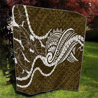 Aloha Hawaii Kalo Pikake Lei Quilt Chest Tattoo Gold Hawaiian Pattern