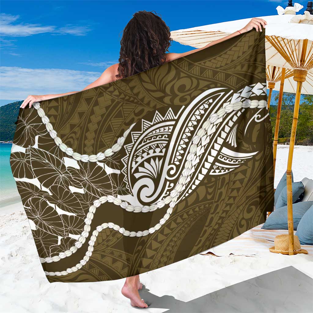 Aloha Hawaii Kalo Pikake Lei Sarong Chest Tattoo Gold Hawaiian Pattern