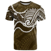 Aloha Hawaii Kalo Pikake Lei T Shirt Chest Tattoo Gold Hawaiian Pattern