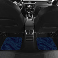 Aloha Hawaii Kalo Pikake Lei Car Mats Chest Tattoo Oxford Blue Hawaiian Pattern