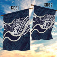Aloha Hawaii Kalo Pikake Lei Garden Flag Chest Tattoo Oxford Blue Hawaiian Pattern