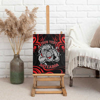 Personalised Aotearoa Bulldog Canvas Wall Art NZ Maori Tattoo LT14 - Polynesian Pride