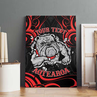 Personalised Aotearoa Bulldog Canvas Wall Art NZ Maori Tattoo LT14 - Polynesian Pride