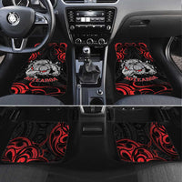 Personalised Aotearoa Bulldog Car Mats NZ Maori Tattoo LT14 Set 4pcs Red - Polynesian Pride