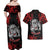 Personalised Aotearoa Bulldog Couples Matching Off Shoulder Maxi Dress and Hawaiian Shirt NZ Maori Tattoo