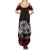 Personalised Aotearoa Bulldog Family Matching Summer Maxi Dress and Hawaiian Shirt NZ Maori Tattoo