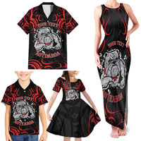Personalised Aotearoa Bulldog Family Matching Tank Maxi Dress and Hawaiian Shirt NZ Maori Tattoo LT14 - Polynesian Pride