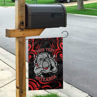 Personalised Aotearoa Bulldog Garden Flag NZ Maori Tattoo LT14 - Polynesian Pride
