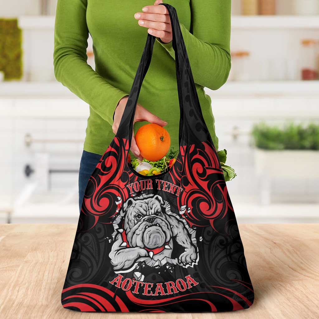 Personalised Aotearoa Bulldog Grocery Bag NZ Maori Tattoo LT14 - Polynesian Pride