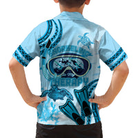 Hawaii Sea Turtle Snorkeling Is My Therapy Family Matching Tank Maxi Dress and Hawaiian Shirt LT14 - Polynesian Pride