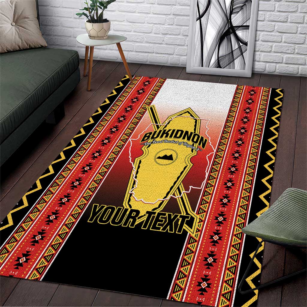 Personalised Bukidnon Philippines Area Rug The Food Basket of Region X LT14 Red - Polynesian Pride