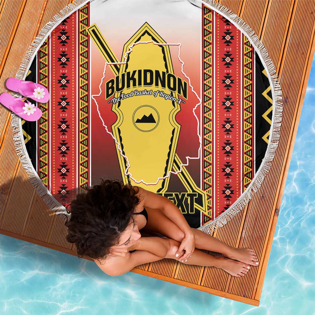 Personalised Bukidnon Philippines Beach Blanket The Food Basket of Region X LT14 - Polynesian Pride