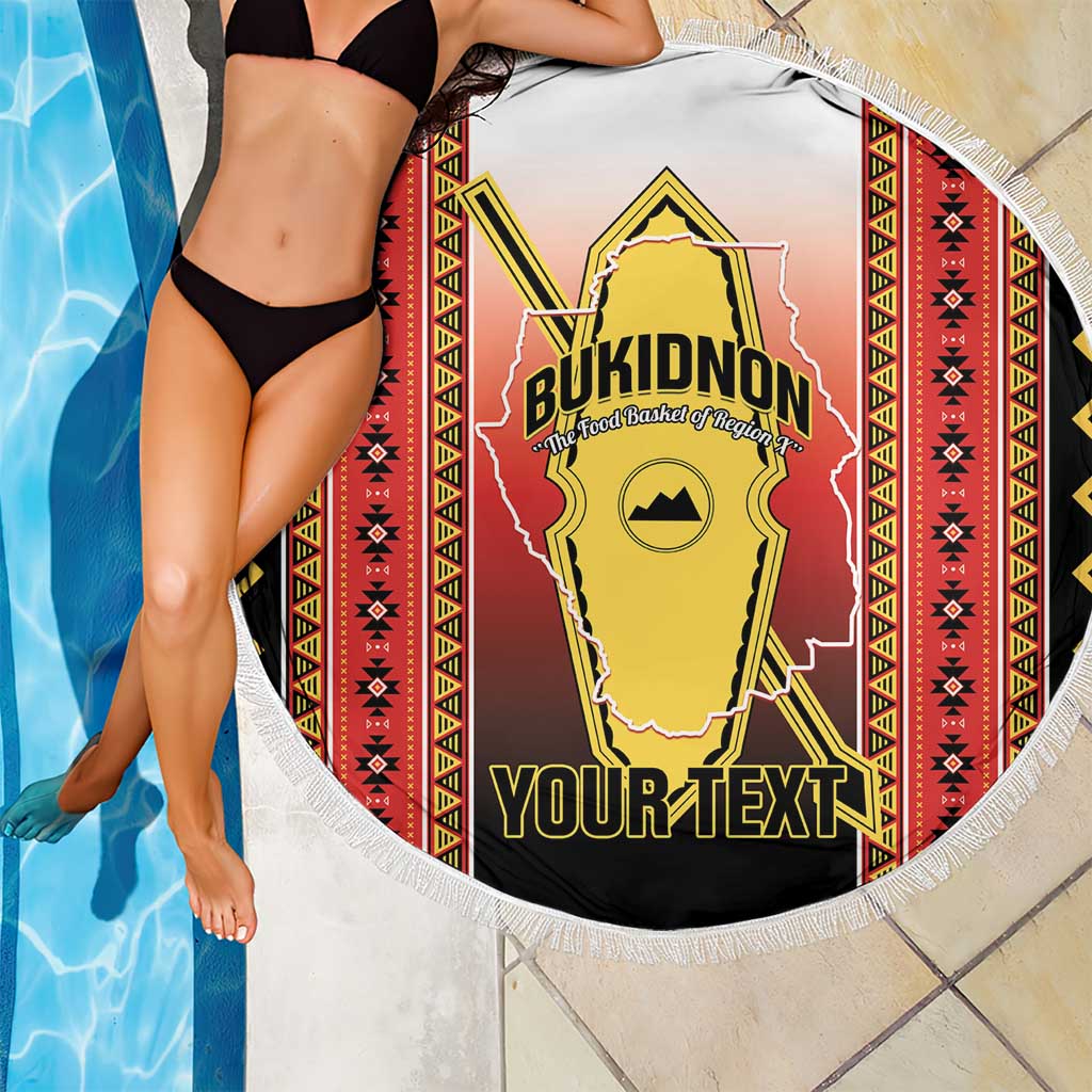 Personalised Bukidnon Philippines Beach Blanket The Food Basket of Region X LT14 - Polynesian Pride