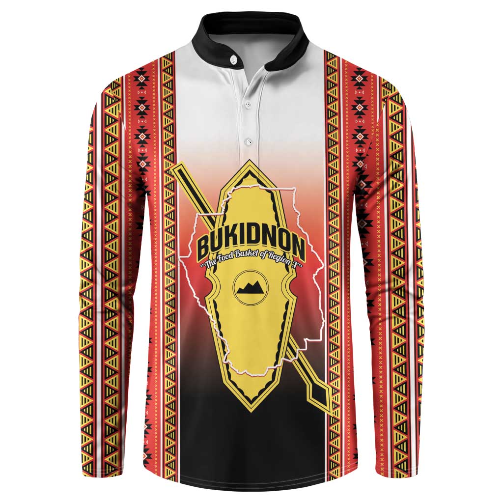 Personalised Bukidnon Philippines Button Sweatshirt The Food Basket of Region X LT14 Red - Polynesian Pride