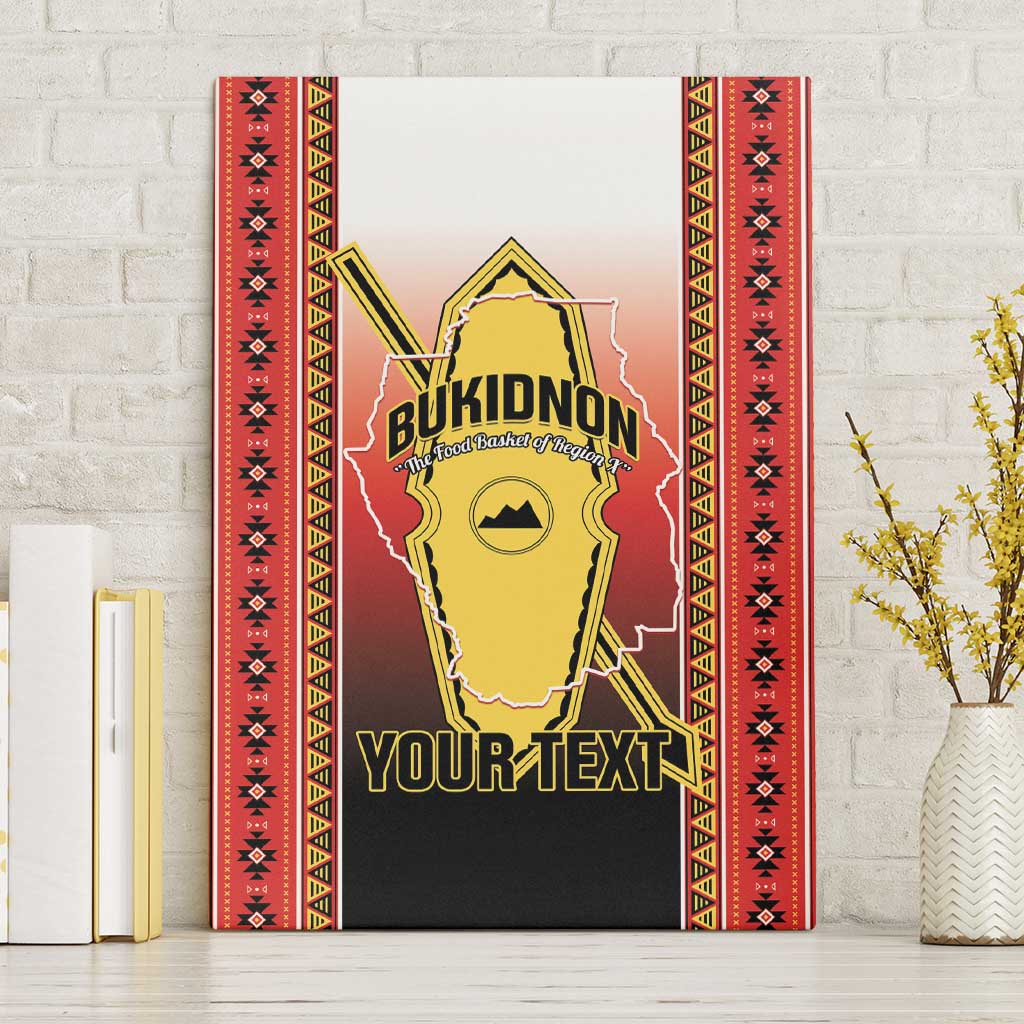 Personalised Bukidnon Philippines Canvas Wall Art The Food Basket of Region X LT14 Without Frame Red - Polynesian Pride
